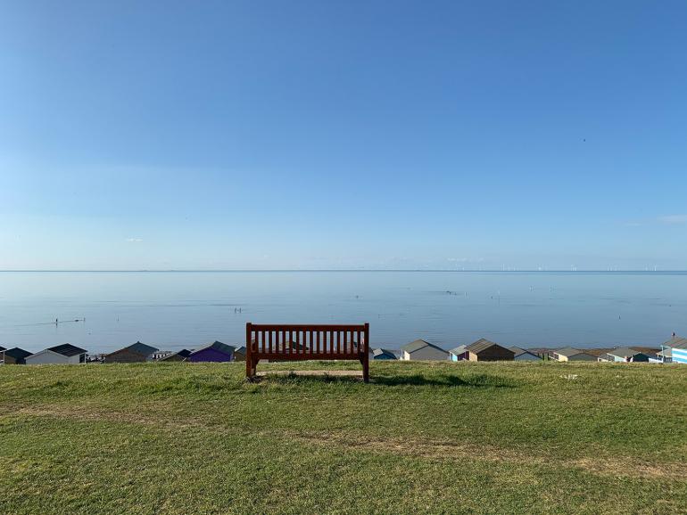 The bench by the sea