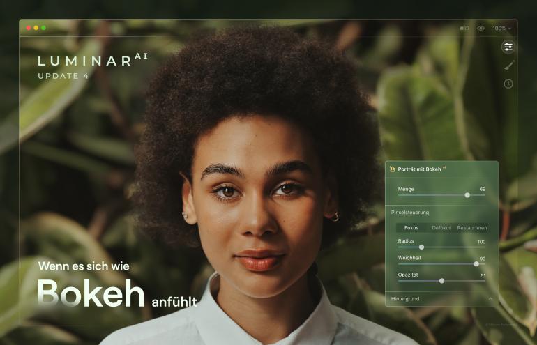 Luminar AI Update 4: Schönes Bokeh dank neuem intelligenten Tool