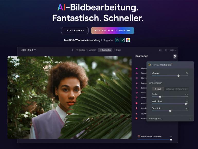 Dank Luminar AI wird Bildbearbeitung auch ohne großartige Vorkenntnisse zum Kinderspiel.