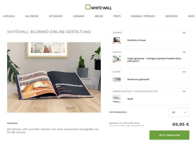 WhiteWall Bildband (Online-Gestaltung) 