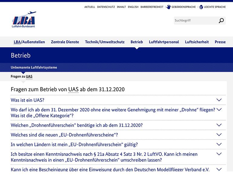 Was erlaubt und was verboten ist, verrät ein Blick auf die Website des Luftfahrt-Bundesamtes.