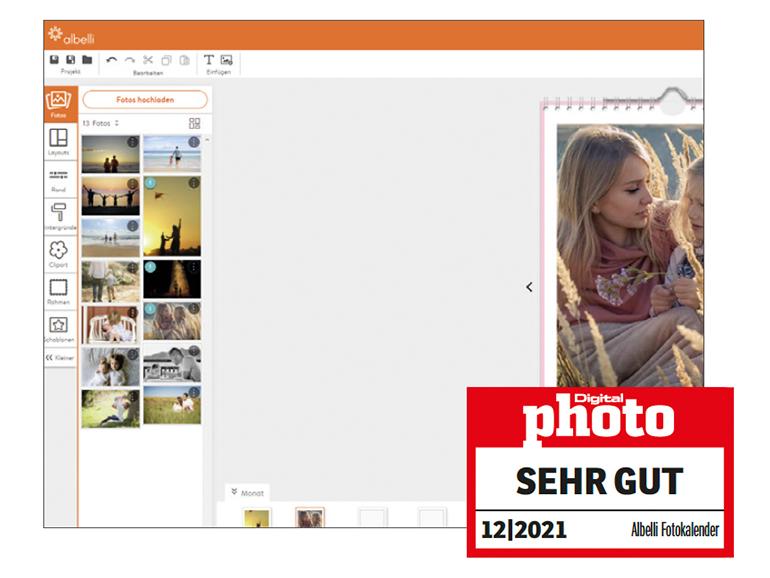 Albelli Digitaldruck-Fotokalender Testergebnis