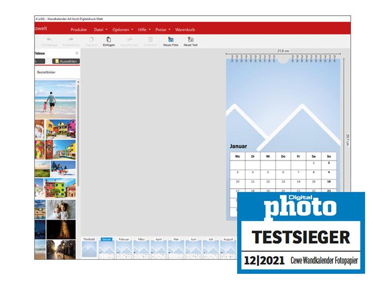 Cewe Echtfotokalender Testergebnis
