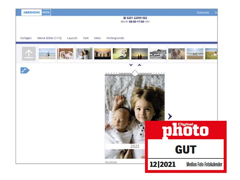Medion Foto Digitaldruck-Fotokalender Testergebnis