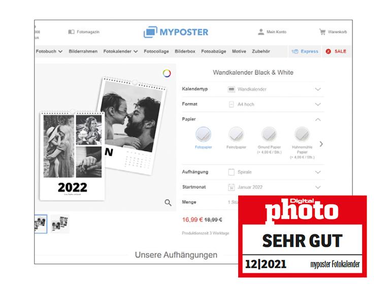 myposter Digitaldruck-Fotokalender Testergebnis