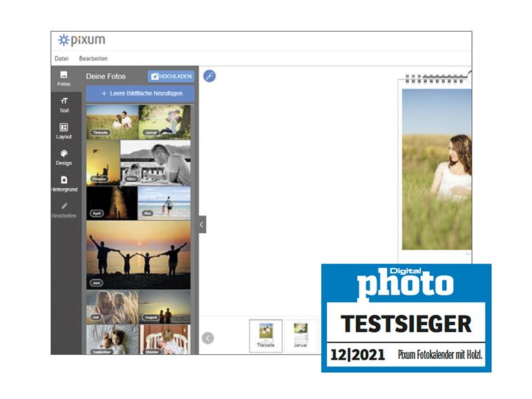 Pixum Digitaldruck-Fotokalender Testergebnis