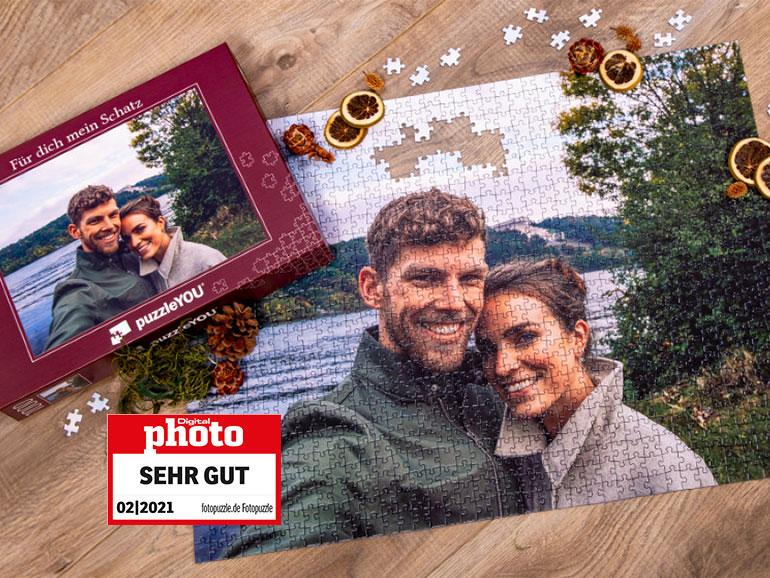 Bei den Fotopuzzle-Varianten mit 48 bis zu 2000 Teilen gibt puzzleYOU die Puzzleteile in einen stabilen Puzzle-Karton – bedruckt mit dem gleichen Motiv wie das Puzzle selbst.