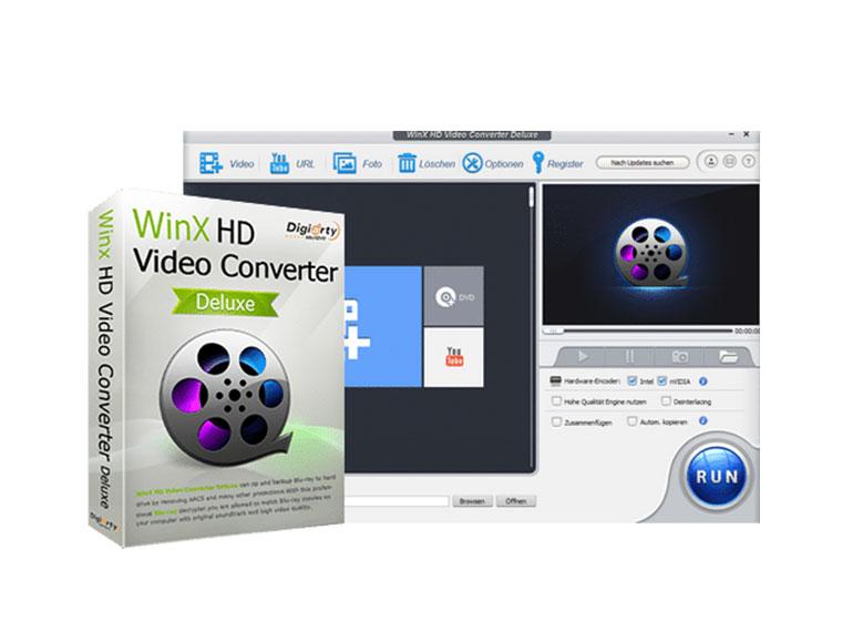WinX HD Video Converter heute kostenlos sichern.