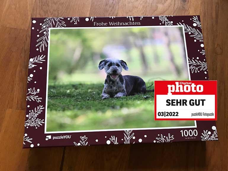 Unser 1000-teiliges Puzzle erhielten wir im stabilen Puzzle-Karton – bedruckt mit dem gleichen Motiv wie das Fotopuzzle selbst.