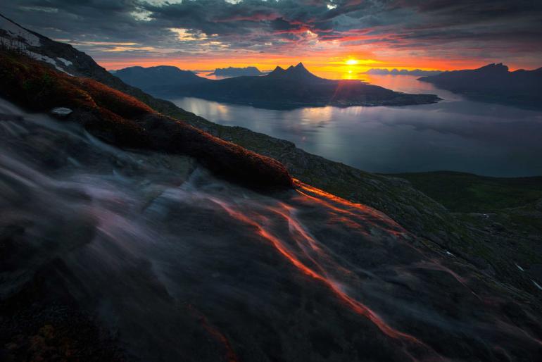 Landschaft mit Luminar-AI-Vorlage bearbeitet