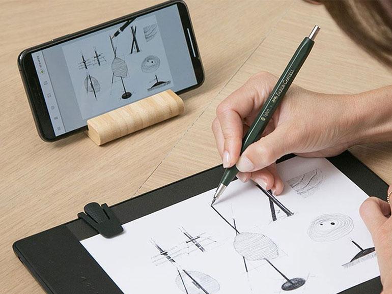 iskn und Faber-Castell haben den allerersten &quot;digitalen&quot; Fallminenstift entwickelt, den Repaper Clutch Pencil, kompatibel mit dem Repaper Papier-Stift-Grafiktablett.