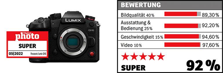 Testergebnis der Panasonic Lumix GH6 