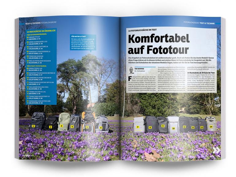 14 Fotorucksäcke im Test