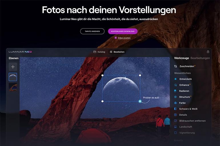 Luminar Neo kostenlos testen.