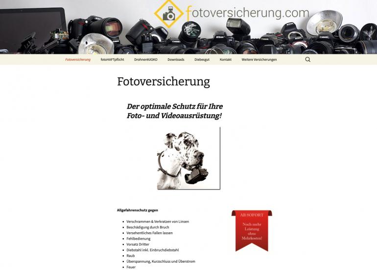 Fotoversicherung