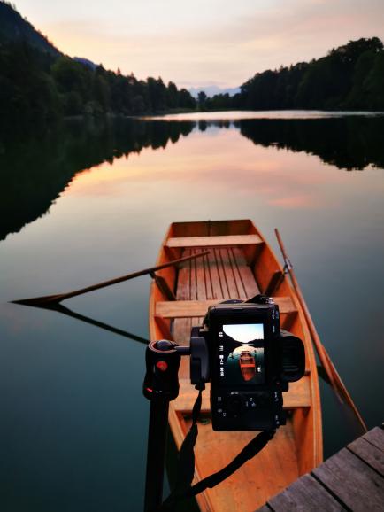 Sonnenaufgang am Reintalersee, Making-of