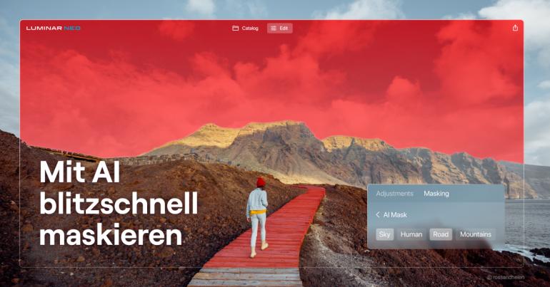 Luminar Neo erleichtert die Maskierung und erkennt automatisch Bildteile.