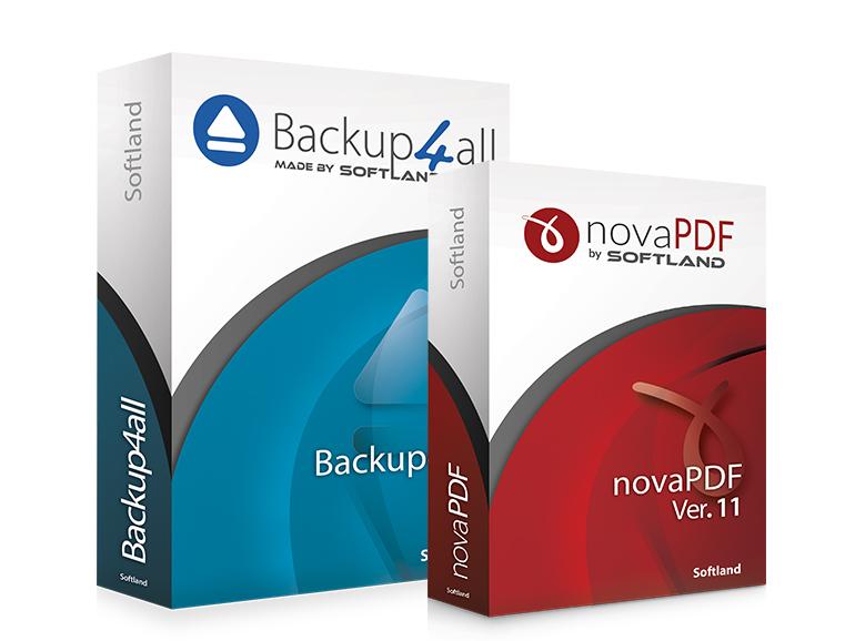 (v.l.n.r.) Backup4all Lite, novaPDF Lite