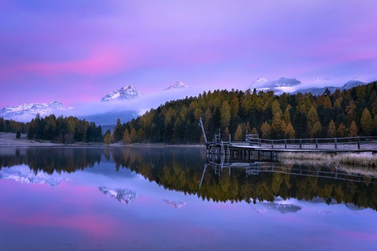 Stazersee im Schweizer Kanton Graubünden