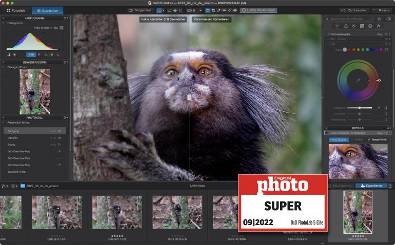 DxO Photolab 5 Testergebnis.