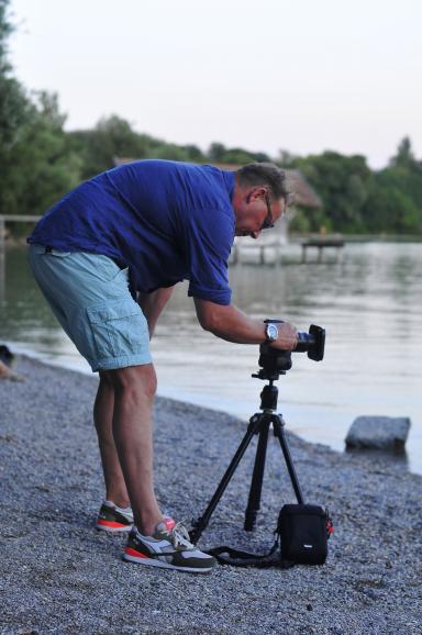 DigitalPHOTO-Leser Gregor Ruster beim Test des Rollei F:X Pro Master Kits. Mit dem Kit hat er die Verschlusszeit verlängert.