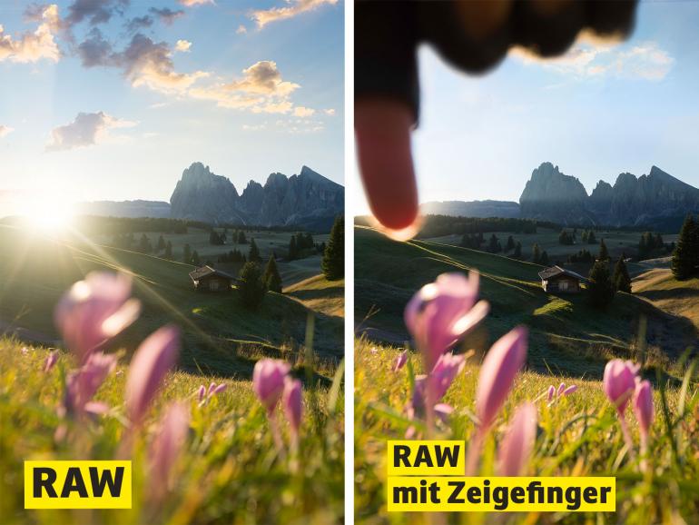 Die RAW-Dateien der Hasselblad X1D besitzen 14 Blendenstufen Dynamikumfang.
