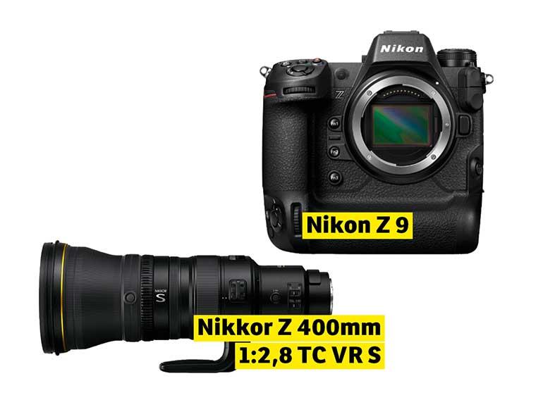 Nikon Z 9 und Nikkor Z 400mm 1:2,8 TC VR S
