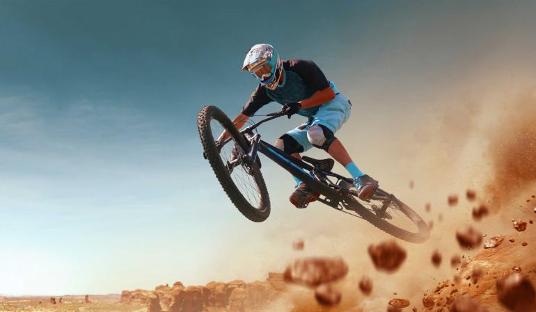 Downhill-Abfahrt