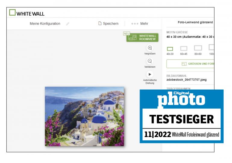 WhiteWall Fotoleinwand Testergebnis