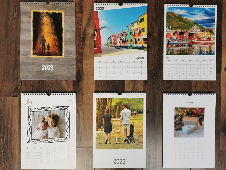 Vor allem zum Jahresende bieten sich Fotokalender als Geschenke an.