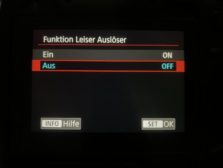 Funktion Leiser Auslöser