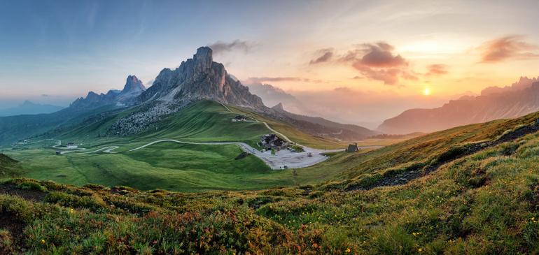 Panorama der Dolomiten