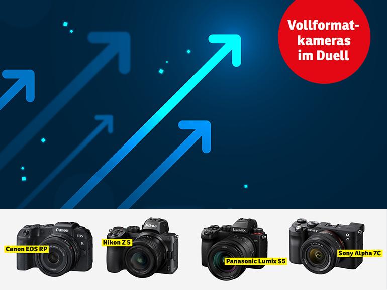 Im ersten Vollformat-Duell stellen wir die EOS RP und die Z 5 gegenüber: Canon gegen Nikon. Gefolgt vom Duell zwischen Panasonic und Sony in der Preisklasse um 1.700 Euro.