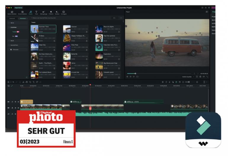 Filmora X Testergebnis