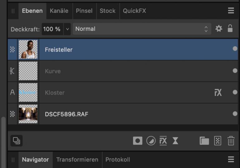 Absolut gelungen: Der neue Ebenen-Dialog ist übersichtlich und klar strukturiert.