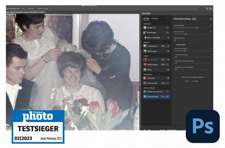 Adobe Photoshop CC 2023 Testergebnis