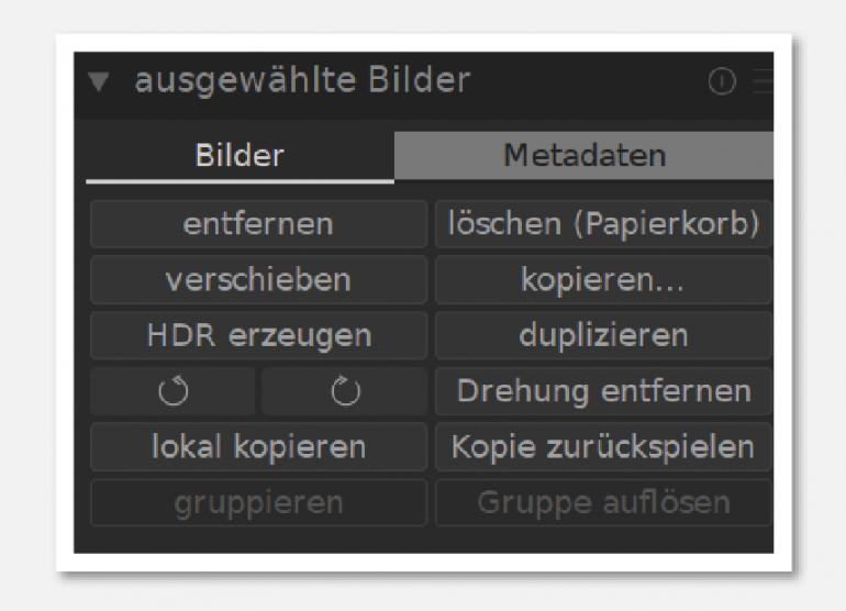 Auswahl bearbeiten