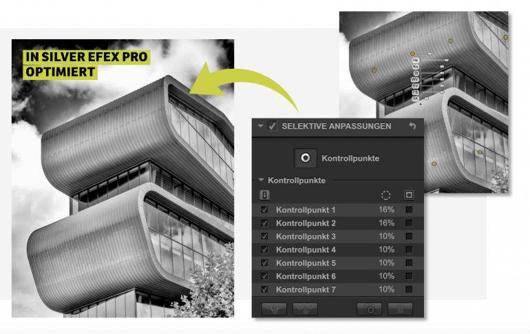 Selektive Anpassungen in Silver Efex Pro 