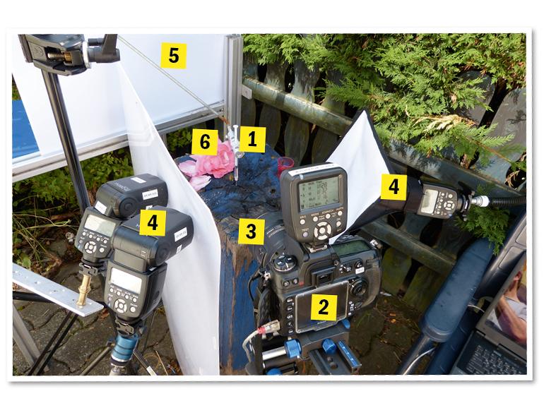 Das Setup des Fotografen