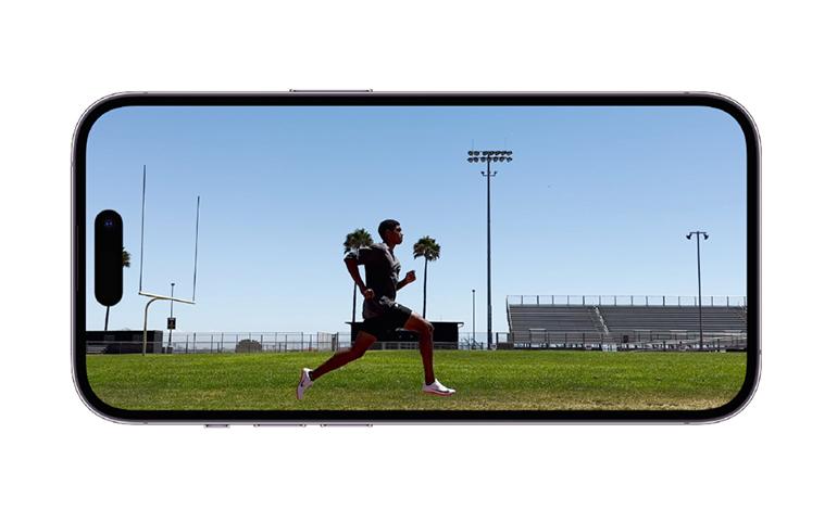 Der Action Mode im iPhone 14 Pro bleibt bei Bewegung stabil.