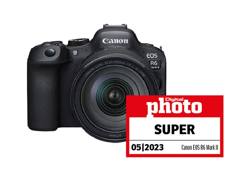 Canon EOS R6 Mark II mit Testlogo