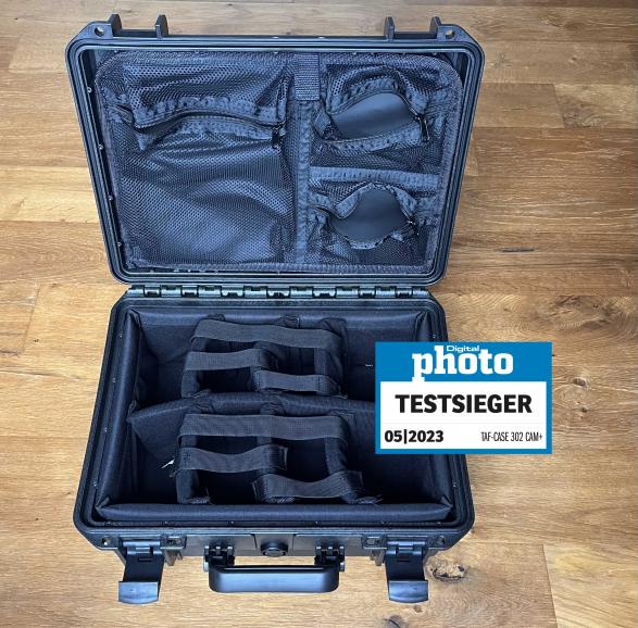 TAF-CASE 302 CAM+ mit Testlogo