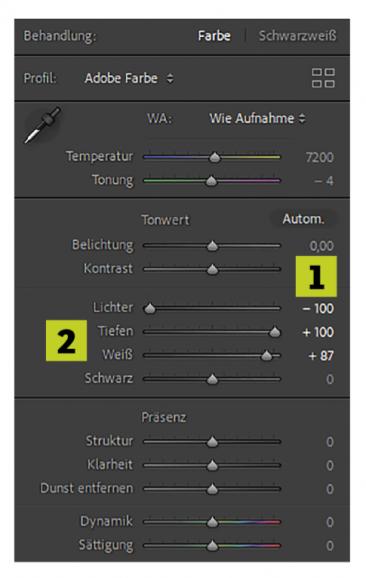 Die Belichtung