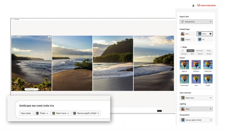 Die KI nach Ihrem Geschmack trainieren: Sowohl bei Adobe Firefly (Beta), als auch bei anderen KI-Generatoren können Sie die vorgeschlagenen Bilder als nützlich oder nutzlos bewerten. So lernt die KI Ihren Geschmack kennen und verfeinert die Ergebnisse.