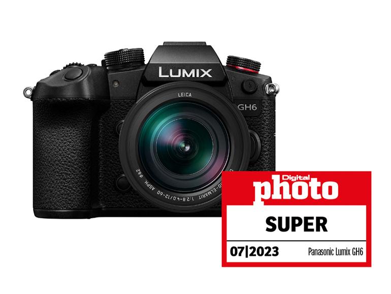 Panasonic Lumix GH6 mit Testlogo