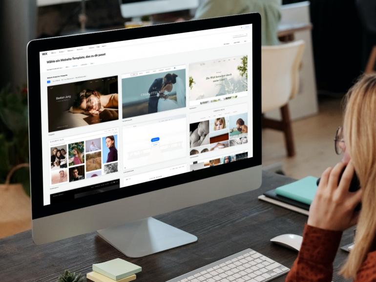 Perfekt für Ihr Portfolio: Wählen Sie bei Wix ein Website-Template, das zu Ihnen passt.