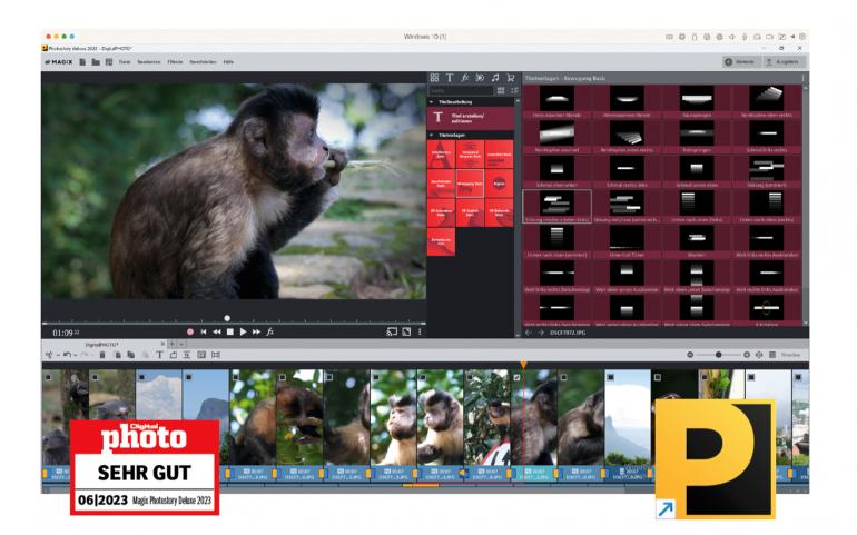 Magix Photo Story Deluxe 2023 mit Testlogo