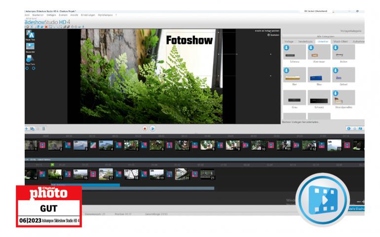 Ashampoo Slideshow Studio HD 4 mit Testlogo