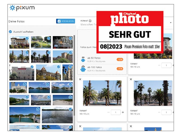 Pixum Fotoabzüge Testergebnis