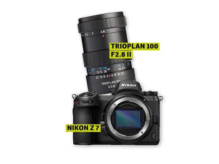 Nikon Z 7 und Trioplan 100 f2.8 II